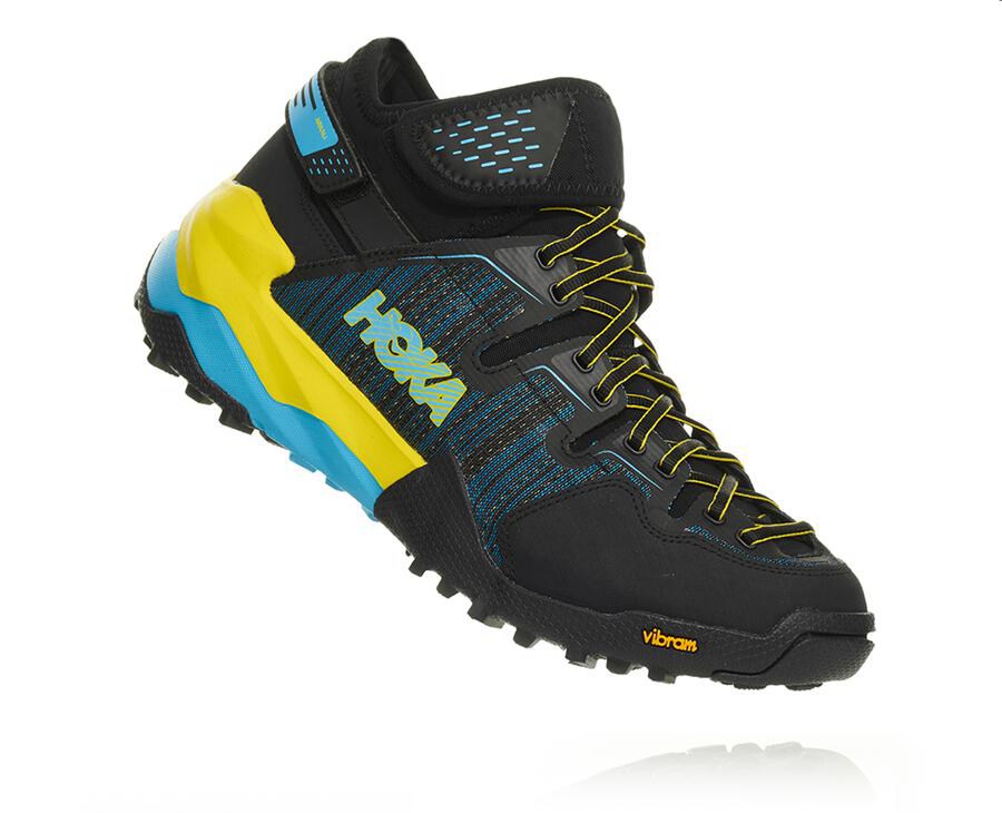 Hoka One One Trainers Mens Black/Blue - Arkali - 01937XPRO